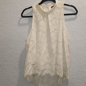 Lace Mockneck top
